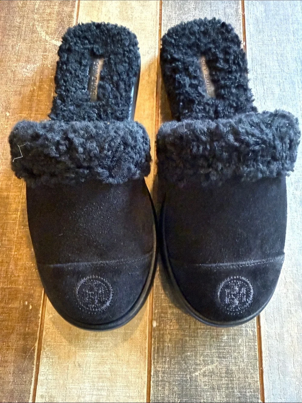 NWOB Tory Burch Suede & Shearling Slipper